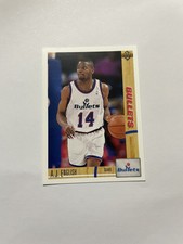 1991-92 Upper Deck Basketball Card #387 A.J. English Washington Bullets