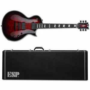 ESP E-II Eclipse See Thru Black Cherry Sunburst + Case EII EC QM Fluence - NEW - Picture 1 of 5