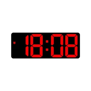  Large Digital LED Display Alarm Clock Snooze Temperature Mode Voice Control - Picture 1 of 35