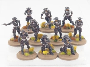 WILD WEST ESODO LAWMEN VETERAN RANGERS & RANGER MINUTEMEN X 10. PTD. BLU 1671 - Foto 1 di 6