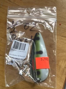 Worth / Tommy C's Casting Spoons 2 pack Worth 1/2 Oz Perch Tommys C's Yellow Red - Picture 1 of 4