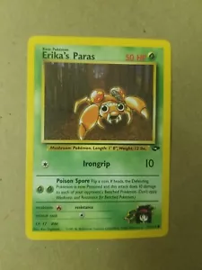 ERIKA’S PARAS 71/132 - Gym Challenge - VINTAGE WOTC Pokemon Card - NM - Picture 1 of 2