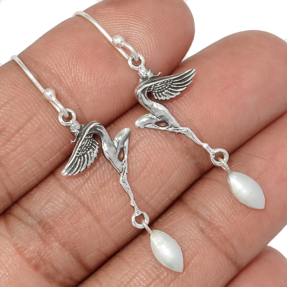 Pendientes de plata de ley 925 de perlas cultivadas de hadas CE44487 Foto 1 de 1