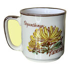 Retro Pottery Chrysanthemum November Vintage Japan Tea Cup Coffee Mug