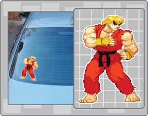 Ken Vinyl Aufkleber #1 Auto LKW Fenster Aufkleber Street Fighter Sprite Aufkleber - Bild 1 von 1
