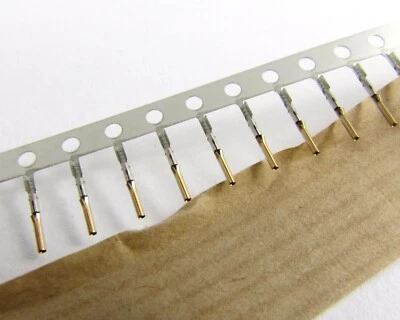 Lot of (1000) ITT Cannon MDS-S-TS Contacts Crimp Reel Gold =NOS=