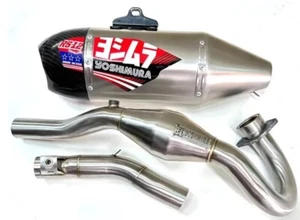 EXHAUST FULL SYSTEM STAINLESS PIPE BLACK MUFFLER HONDA CRF 250 L RL 2017-2020 - Picture 1 of 6