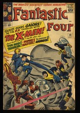 Fantastic Four #28 GD/VG 3.0 X-Men Crossover!