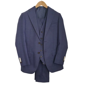 Men Suitsupply 3 Piece Suit Lazio Single Breasted FL Int EU44 UK/US34 - Picture 1 of 22