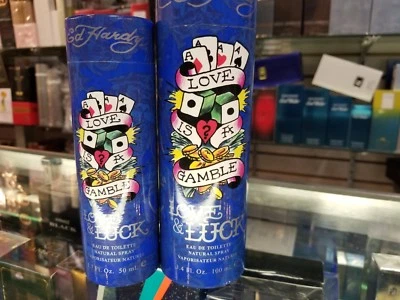 LOVE & LUCK ED HARDY by Christian Audigier 1.7 oz / 3.4 oz Cologne for Men NEW - Image 1 of 4