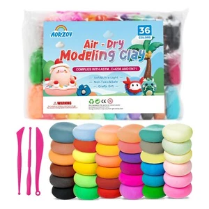 36 Colors Air Dry Clay for Kids Modeling Clay Kit Magic Foam DIY Clay with 3 ... - Picture 1 of 7