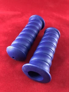 90’s BMX Purple Flexon Grips By Hunt Wilde 4 1/8” Long Made In USA 1 Pair - Picture 1 of 4