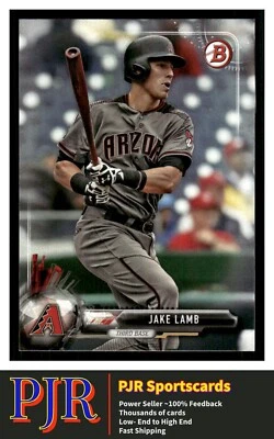 2017 Bowman #71 Jake Lamb Arizona Diamondbacks - Image 1 of 2