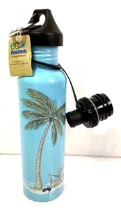 Eco Fusion 17oz Trinkflasche Hochwertig Edelstahl BPA Frei Hellblau - Bild 1 von 7
