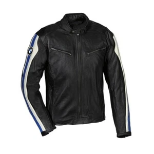 Mens BMW Motorbike Leather Jacket Racing Motorcycle Biker Cowhide Leather Jacket - Picture 1 of 2