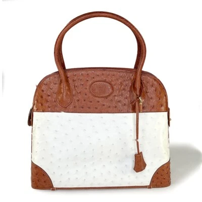 Bolso Cartera Bugatti Clásico Vintage Para Mujer en Cuero de Avestruz Hecho en Sudáfrica Foto 1 de 4