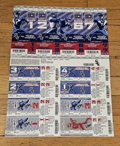 Chicago White Sox 2006 Phantom World Series Games Ticket Sheet MLB Collectible - Picture 1 of 2