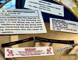 Nintendo Sega NES SNES Gamecube Dreamcast PS1 PS2 XBox Console Label Sticker Set - Picture 1 of 25