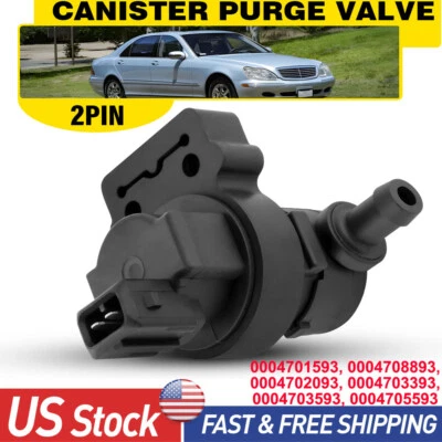 For Mercedes-Benz Fuel Vapor Canister Purge Valve Regeneration NEW 0004708893 - Image 1 of 4