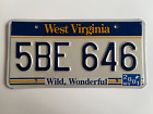 2001 West Virginia License Plate Year Sticker is Printed On "VERY GOOD PLUS"