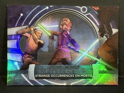2024 Masterwork Star Wars #JA-5 Strange Occurrences On Mortis Rainbow Foil /299 - Image 1 of 4