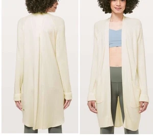 Lululemon | Still At Ease Wrap Cardigan in Cream Sz 4 - Picture 1 of 19