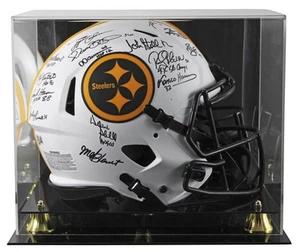 Steelers Greats (15) Signed Lunar Full Size Speed Proline Helmet W/ Case BAS Wit - Picture 1 of 5