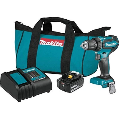 Makita 18V brushless drill driver XFD131 rechargeable power tool cordless set - Image 1 of 4