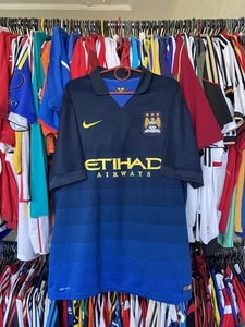MANCHESTER CITY 2014 2015 AWAY SHIRT JERSEY NIKE 611051-476 sz 2XL MEN - Picture 1 of 11