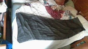 Chinese Laundry Black Scarf One Size Lite Sheer Approx 65" Long *Snags-NO HOLES - Picture 1 of 9
