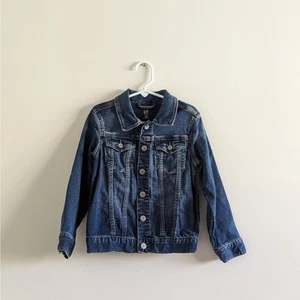 Gap Soft Denim Jacket Size 5 Medium Wash Blue Jean Coat Stretch Material - Picture 1 of 4
