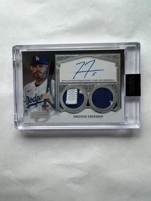 2023 Topps Dynasty Freddie Freeman Dual Patch Auto 5/5 Jersey # Match Card ADRFF - Image 1 of 2