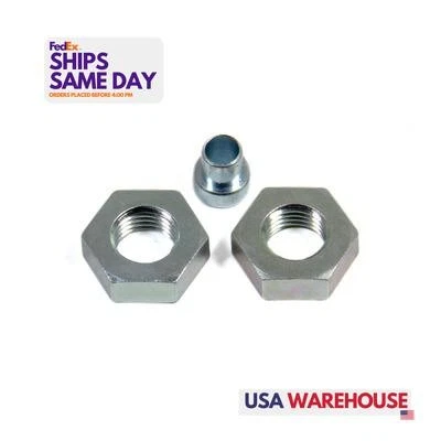 Aeroquip FCM2095, 2 Pack Zinc Steel #3 Steel Bulkhead Locknu Performance Parts - Image 1 of 4