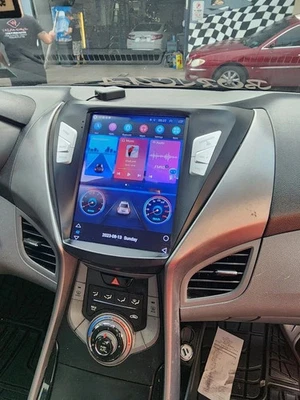 4+64G For Hyundai Elantra 2011-2013 9.7" Car GPS Stereo Radio Android 13 Carplay - Image 1 of 4