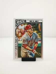 2015 Topps Gypsy Queen Mike Trout #1 White Framed Parallel Angels - Picture 1 of 10
