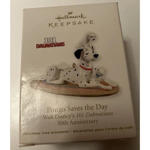Hallmark Pongo Saves The Day 101 Dálmatas 2011 50 aniversario adorno NUEVO - Imagen 1 de 6
