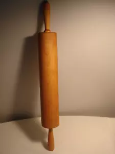 Vintage Beautiful Cherry Wood Large Rolling PIn - Picture 1 of 8