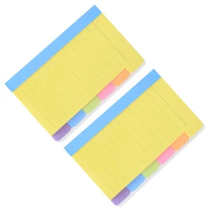 2 Pcs Notebook Self-stick Paper Tabs Memo Pads Travel - Picture 1 of 12