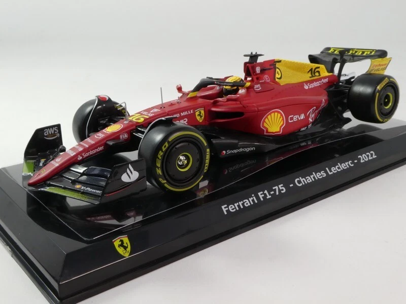 Burago BBurago Ferrari F1-75 #16 C. Leclerc Italy Monza 2022 1/24 18-26806#16 - Immagine 1 di 3