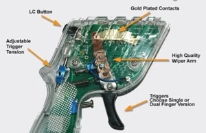 RamJet-X Trigger Geschwindigkeitsregler mit langem Kabel für Carrera D124/132 - Bild 1 von 1