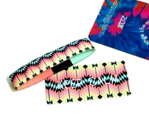 ZOX **KEEP CALM** Silver Med MYS/FG Wristband w/Card NIP - Picture 1 of 3