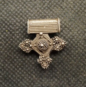 Pendentif Croix BOGHDAD Argent Maroc Mauritanie Berbère Bijou Ancien Ethnique - Imagen 1 de 3