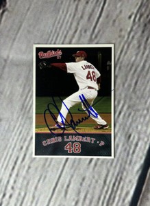 2007 MultiAd Sports Memphis Redbirds Chris Lambert #26 Signed Auto Card