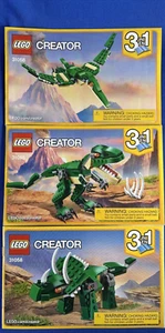 3 LEGO CREATOR 3 in 1 MIGHTY DINOSAURS ASSEMBLY MANUALS 31058 - Picture 1 of 1