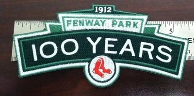Boston Red Sox patch Fenway park 100 years logo anniversary jersey patch 5.5" - Image 1 of 3