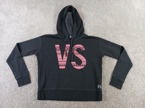 UNDERCOVER Felpa con cappuccio Victorias Secret fiocco di neve taglia XS grigia