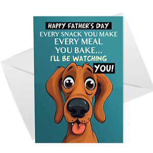 Fathers Day Card from the Dog Funny Dad Card Pet card for Dad Dog Lover Card
