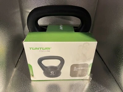 Tunturi 6 kg Kettlebell kettle bell Fitness PE Schwarz Kugelhantel