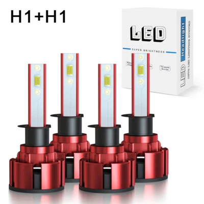 Combo de faros LED 4x H1 para Mazda 6 2003-2007 2008 kit de bombillas de haz alto y bajo Foto 1 de 4