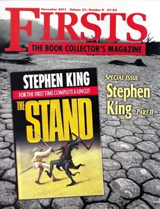 FIRSTS November 2011 Stephen King Part 2 Dark Tower-Bibliography 1990-2011 - Imagen 1 de 1